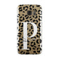 Personalised Leopard Print Clear Black Samsung Galaxy Case