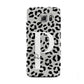 Personalised Leopard Print Clear Black Samsung Galaxy S6 Case