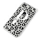 Personalised Leopard Print Clear Black iPhone 8 Plus Bumper Case on Silver iPhone Alternative Image