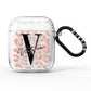 Personalised Leopard Print Clear Copper AirPods Glitter Case