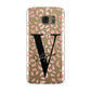Personalised Leopard Print Clear Copper Samsung Galaxy Case
