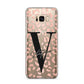 Personalised Leopard Print Clear Copper Samsung Galaxy S8 Plus Case