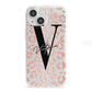 Personalised Leopard Print Clear Copper iPhone 13 Mini Clear Bumper Case