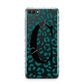 Personalised Leopard Print Clear Green Huawei Y9 2018