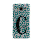 Personalised Leopard Print Clear Green Samsung Galaxy A3 Case