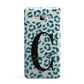 Personalised Leopard Print Clear Green Samsung Galaxy A7 2015 Case