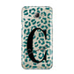 Personalised Leopard Print Clear Green Samsung Galaxy A8 2016 Case
