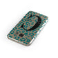 Personalised Leopard Print Clear Green Samsung Galaxy Case Front Close Up