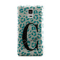 Personalised Leopard Print Clear Green Samsung Galaxy Note 4 Case