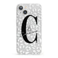 Personalised Leopard Print Clear iPhone 13 Clear Bumper Case
