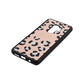 Personalised Leopard Print Embossed Nude Saffiano Leather Samsung S9 Plus Case Side Angle