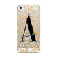 Personalised Leopard Print Gold Apple iPhone 5 Case