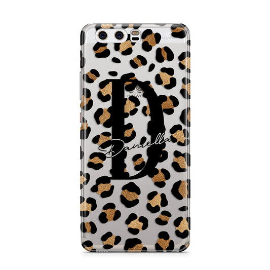 Personalised Leopard Print Huawei P10 Phone Case