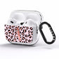 Personalised Leopard Print Initial AirPods Pro Clear Case Side Image
