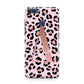 Personalised Leopard Print Initial Huawei P Smart Case
