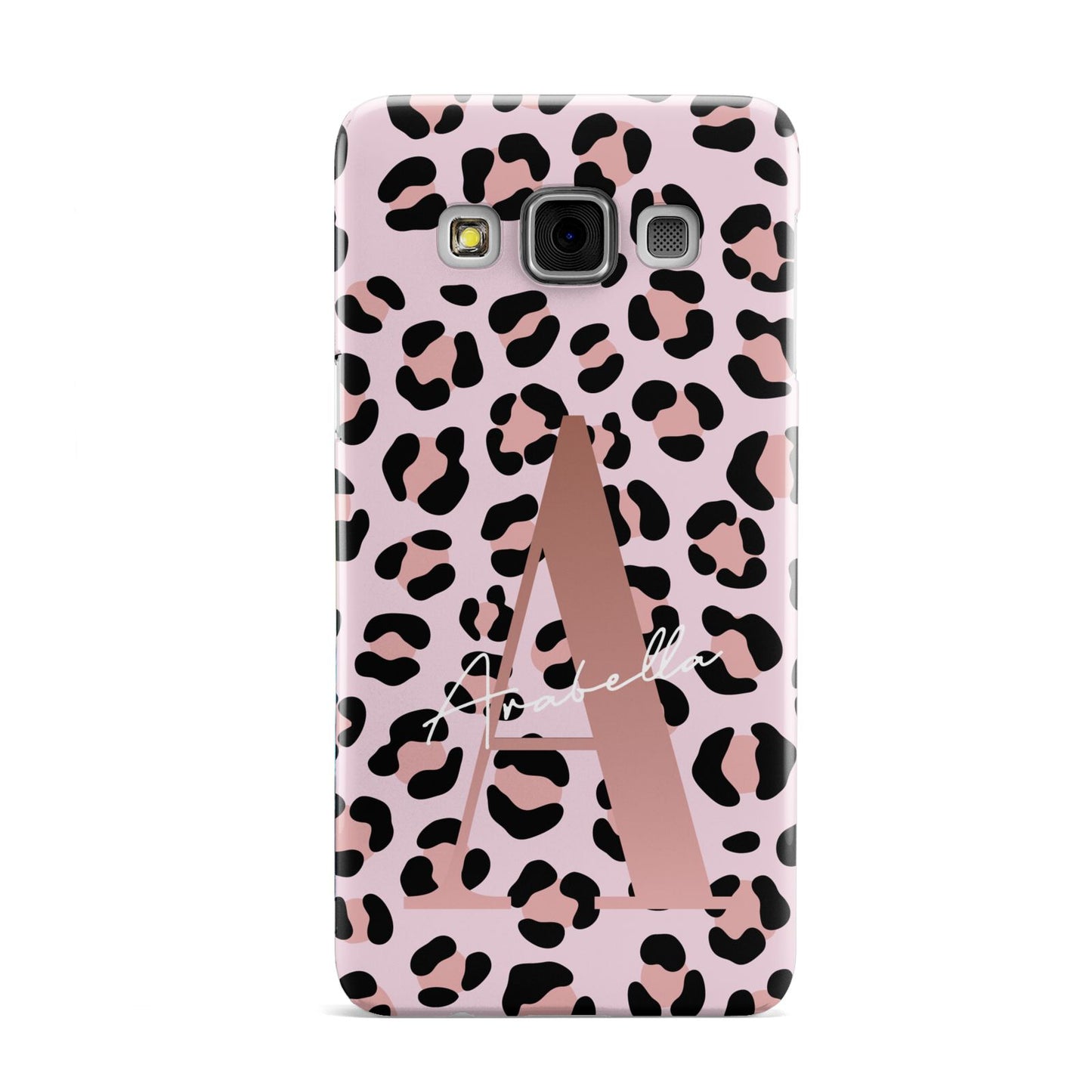 Personalised Leopard Print Initial Samsung Galaxy A3 Case