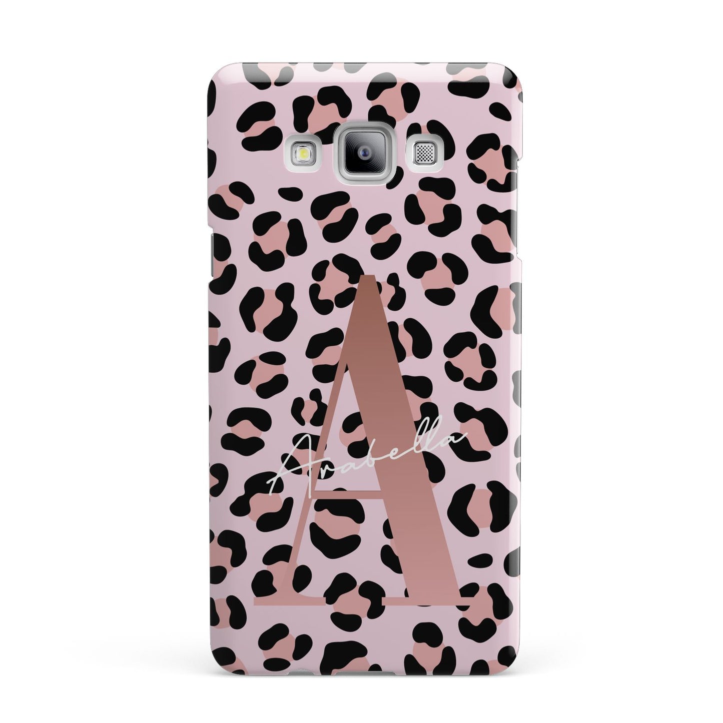 Personalised Leopard Print Initial Samsung Galaxy A7 2015 Case