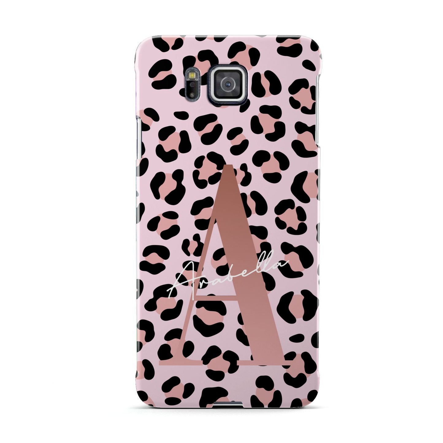 Personalised Leopard Print Initial Samsung Galaxy Alpha Case