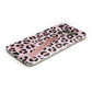 Personalised Leopard Print Initial Samsung Galaxy Case Bottom Cutout