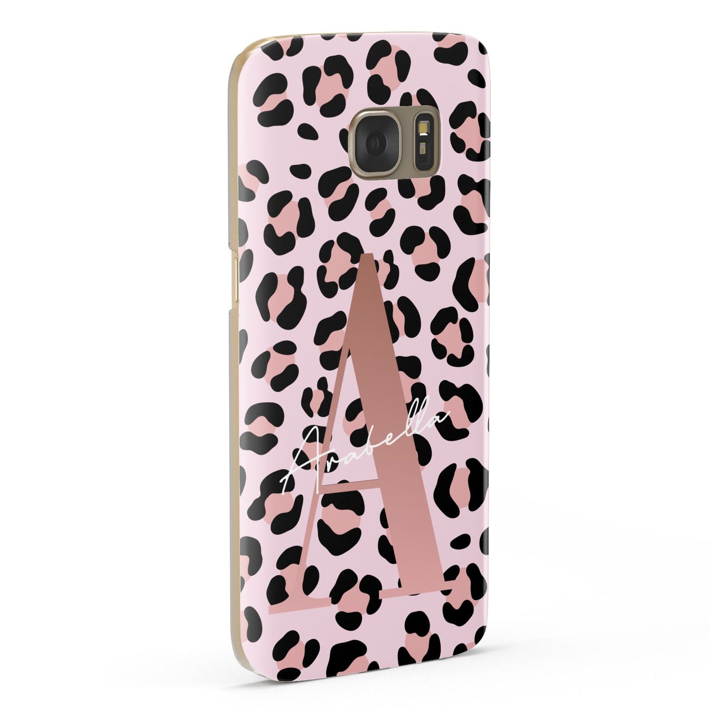 Personalised Leopard Print Initial Samsung Galaxy Case Fourty Five Degrees
