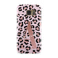 Personalised Leopard Print Initial Samsung Galaxy Case