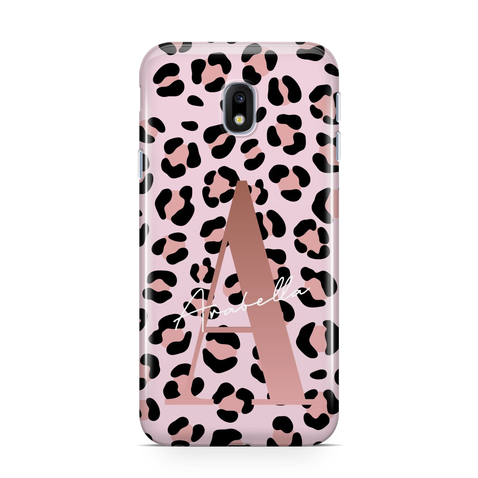 Personalised Leopard Print Initial Samsung Galaxy J3 2017 Case
