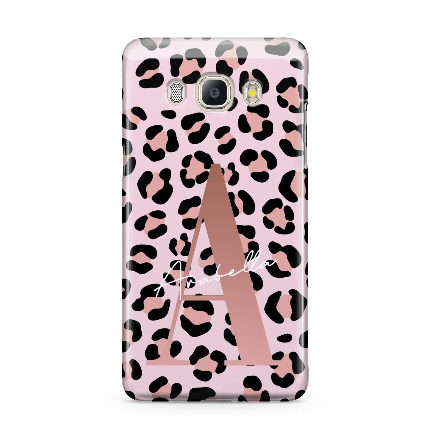Personalised Leopard Print Initial Samsung Galaxy J5 2016 Case