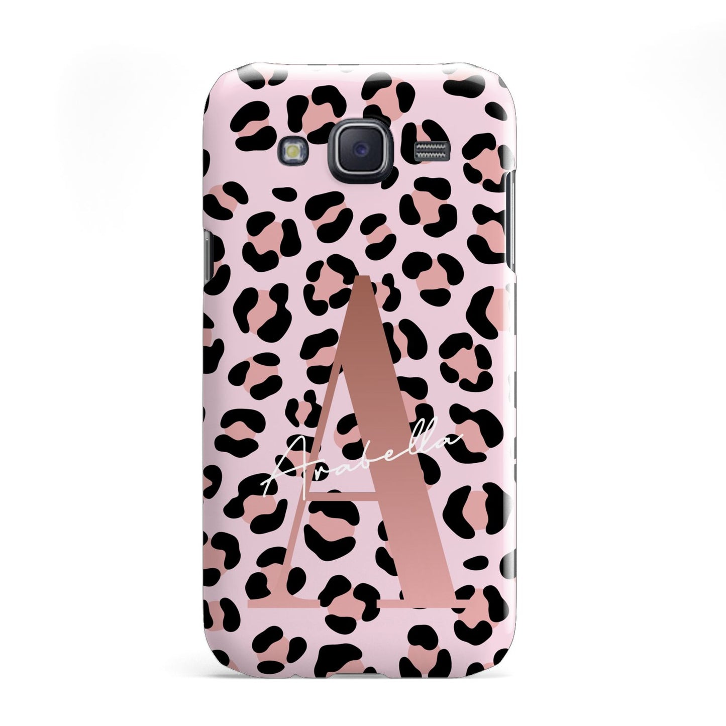 Personalised Leopard Print Initial Samsung Galaxy J5 Case