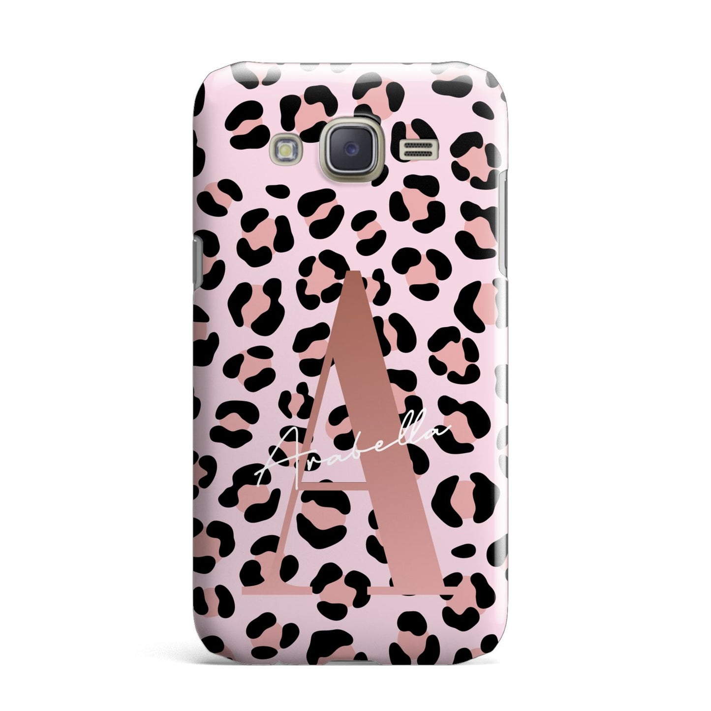 Personalised Leopard Print Initial Samsung Galaxy J7 Case