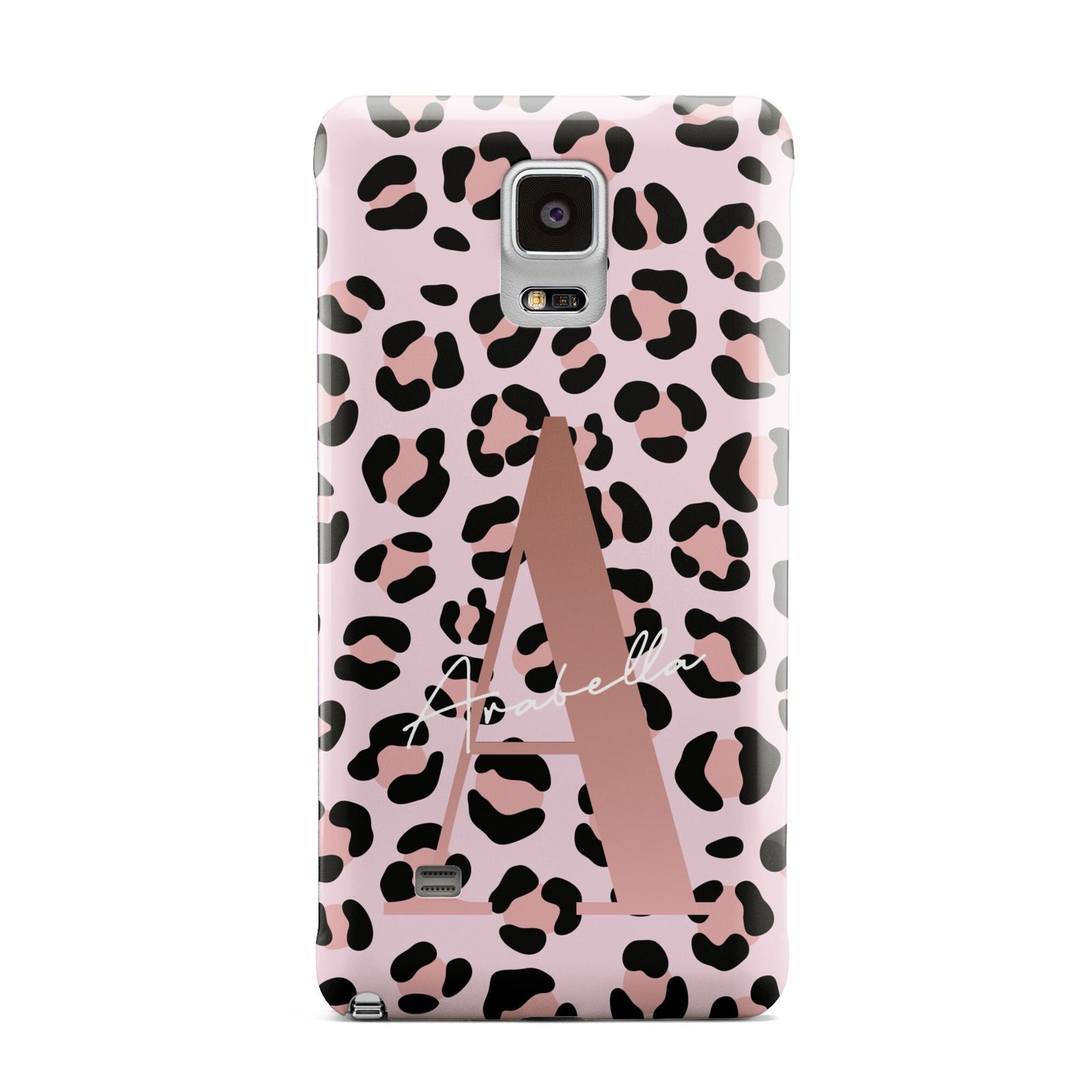 Personalised Leopard Print Initial Samsung Galaxy Note 4 Case
