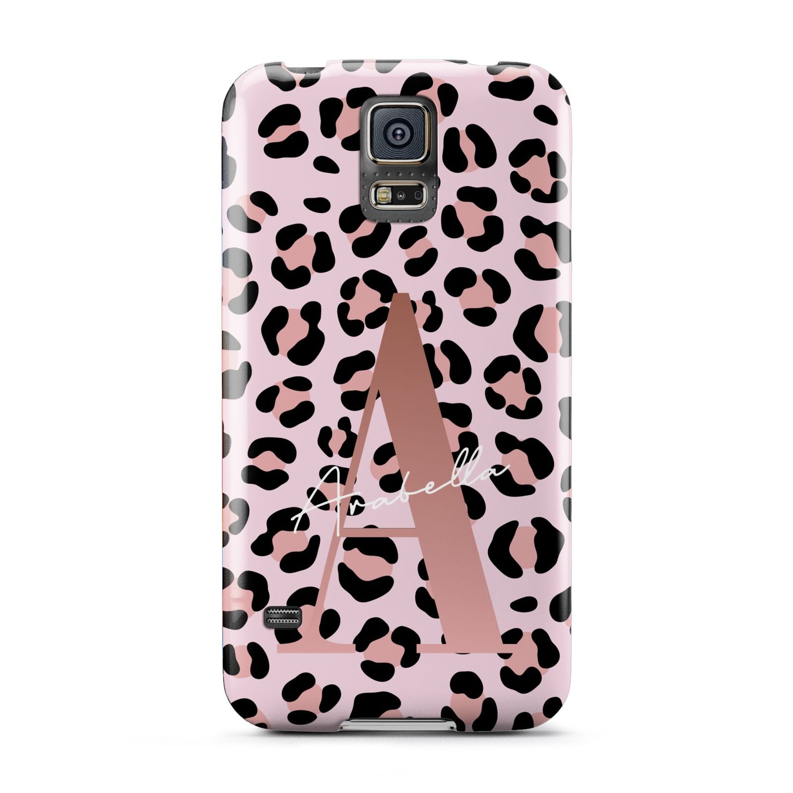 Personalised Leopard Print Initial Samsung Galaxy S5 Case