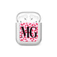 Personalised Leopard Print Initials AirPods Case