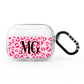 Personalised Leopard Print Initials AirPods Pro Clear Case