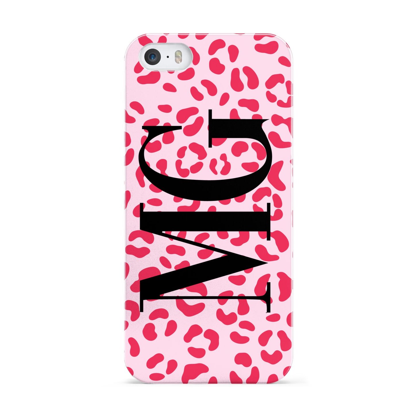 Personalised Leopard Print Initials Apple iPhone 5 Case