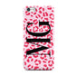 Personalised Leopard Print Initials Apple iPhone 5c Case