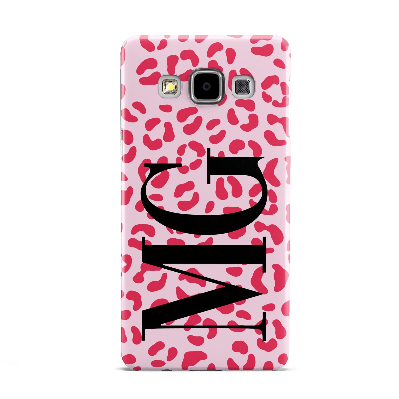 Personalised Leopard Print Initials Samsung Galaxy A5 Case