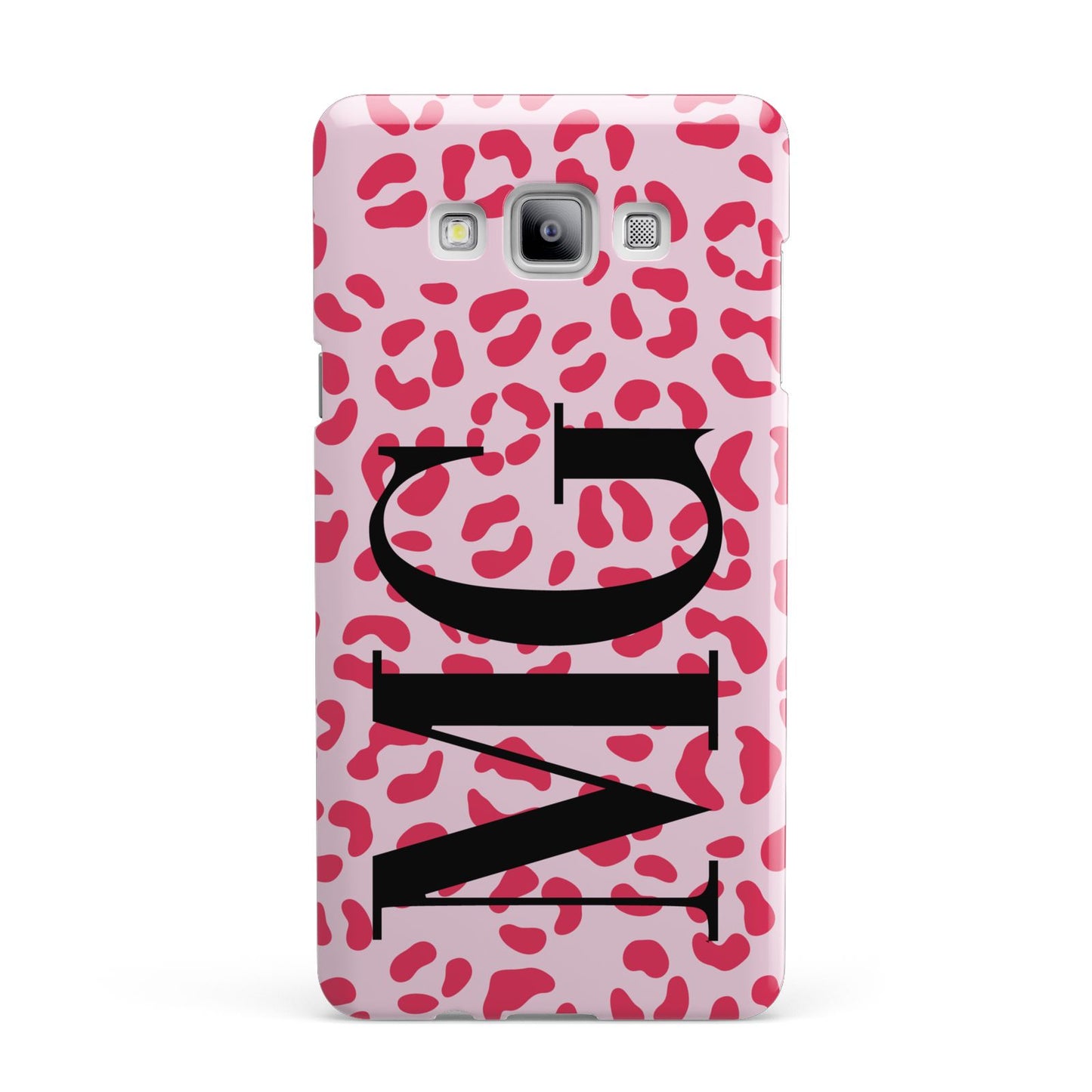 Personalised Leopard Print Initials Samsung Galaxy A7 2015 Case