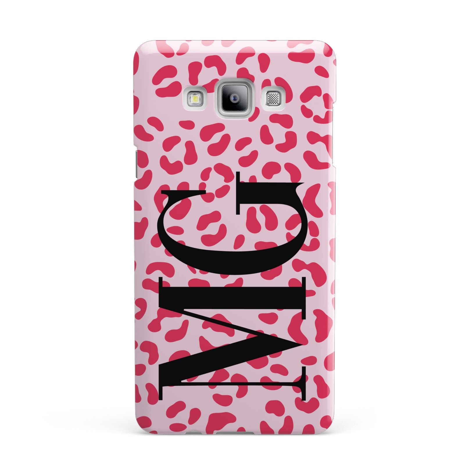 Personalised Leopard Print Initials Samsung Galaxy A7 2015 Case