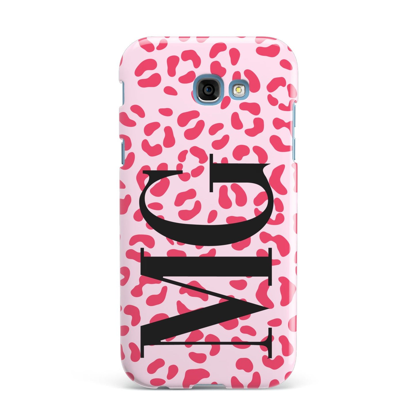 Personalised Leopard Print Initials Samsung Galaxy A7 2017 Case