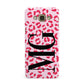 Personalised Leopard Print Initials Samsung Galaxy A8 Case