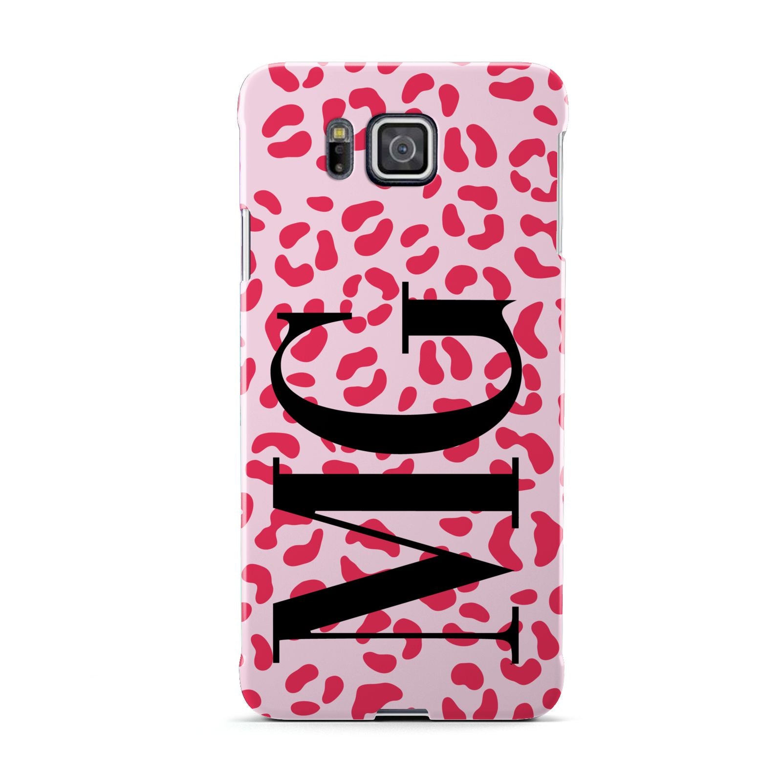 Personalised Leopard Print Initials Samsung Galaxy Alpha Case