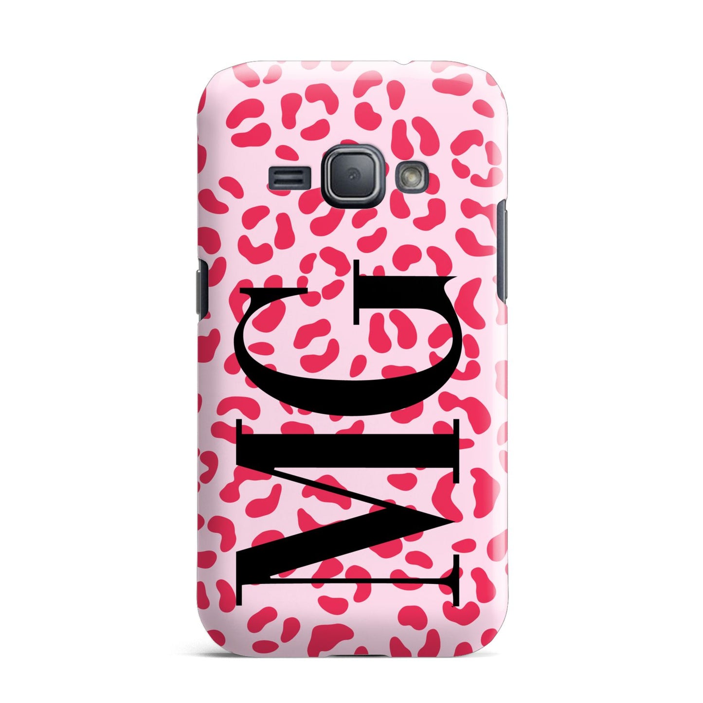 Personalised Leopard Print Initials Samsung Galaxy J1 2016 Case
