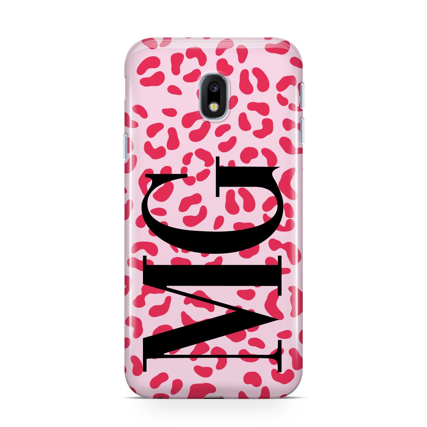 Personalised Leopard Print Initials Samsung Galaxy J3 2017 Case