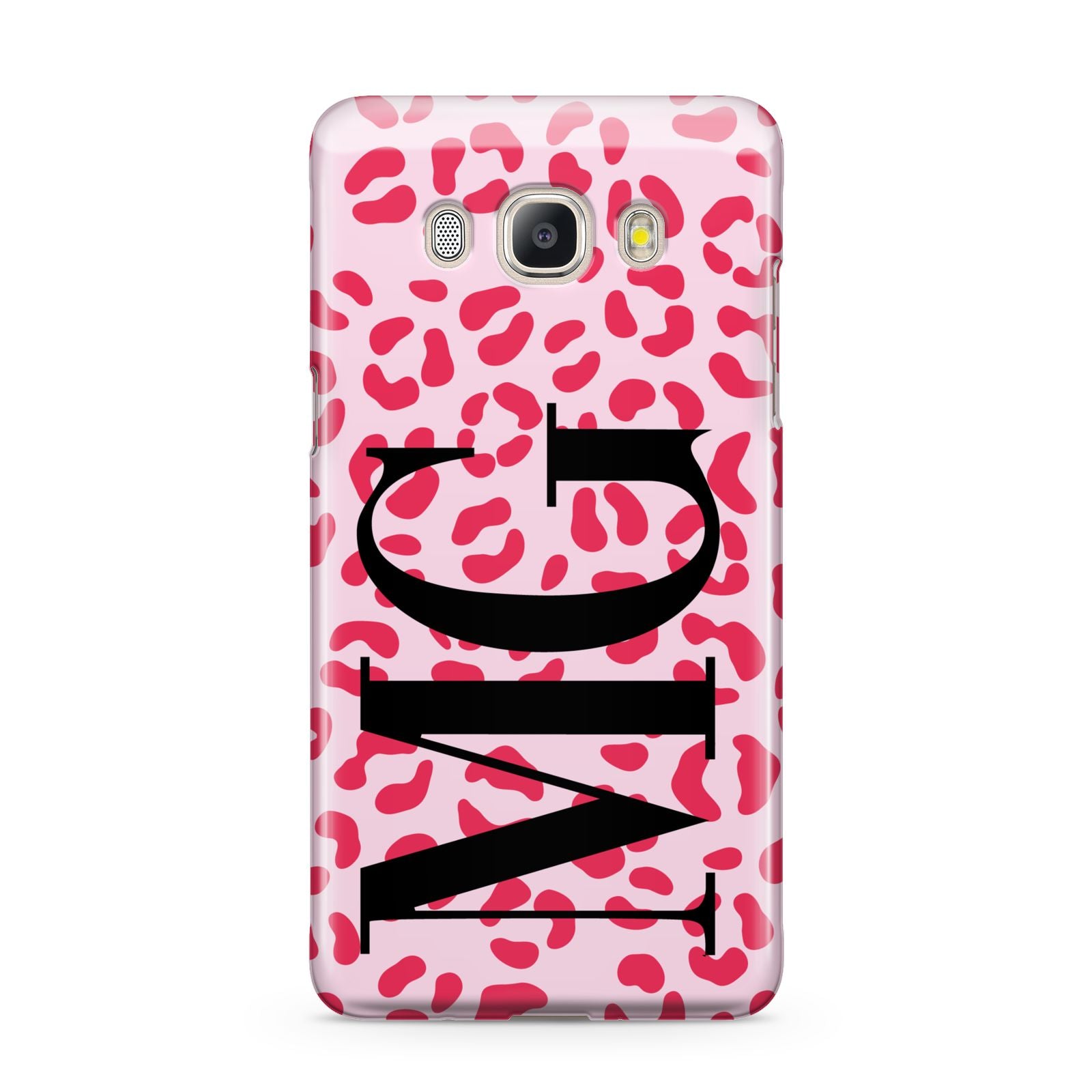 Personalised Leopard Print Initials Samsung Galaxy J5 2016 Case