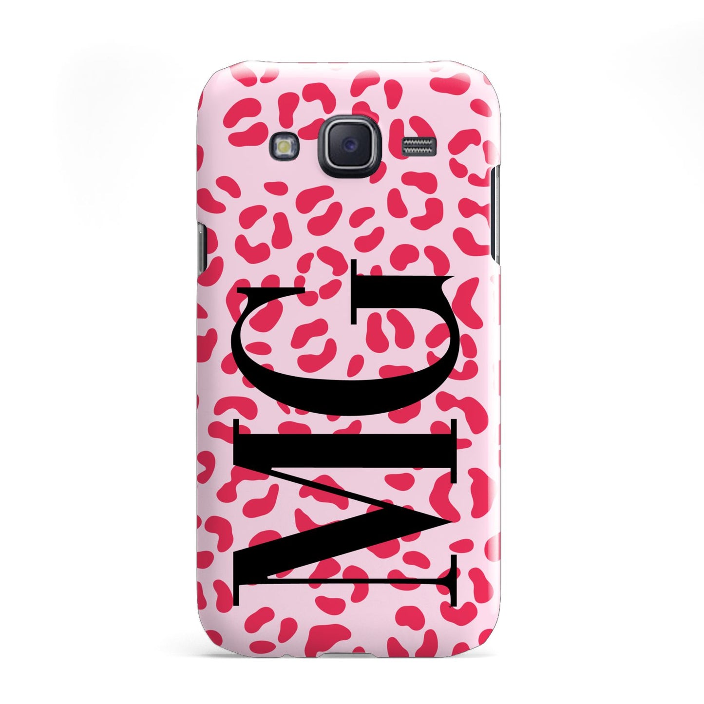 Personalised Leopard Print Initials Samsung Galaxy J5 Case