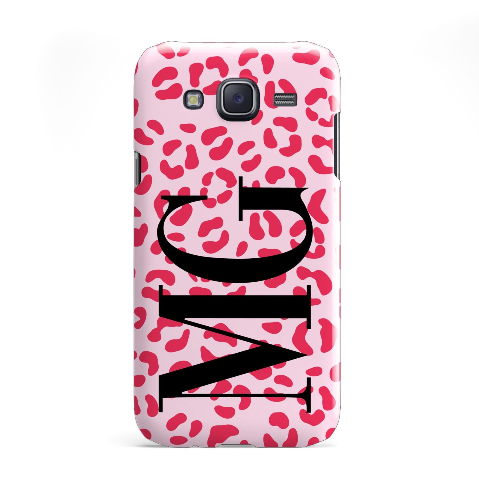 Personalised Leopard Print Initials Samsung Galaxy J5 Case