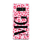 Personalised Leopard Print Initials Samsung Galaxy Note 8 Case