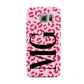 Personalised Leopard Print Initials Samsung Galaxy S6 Case