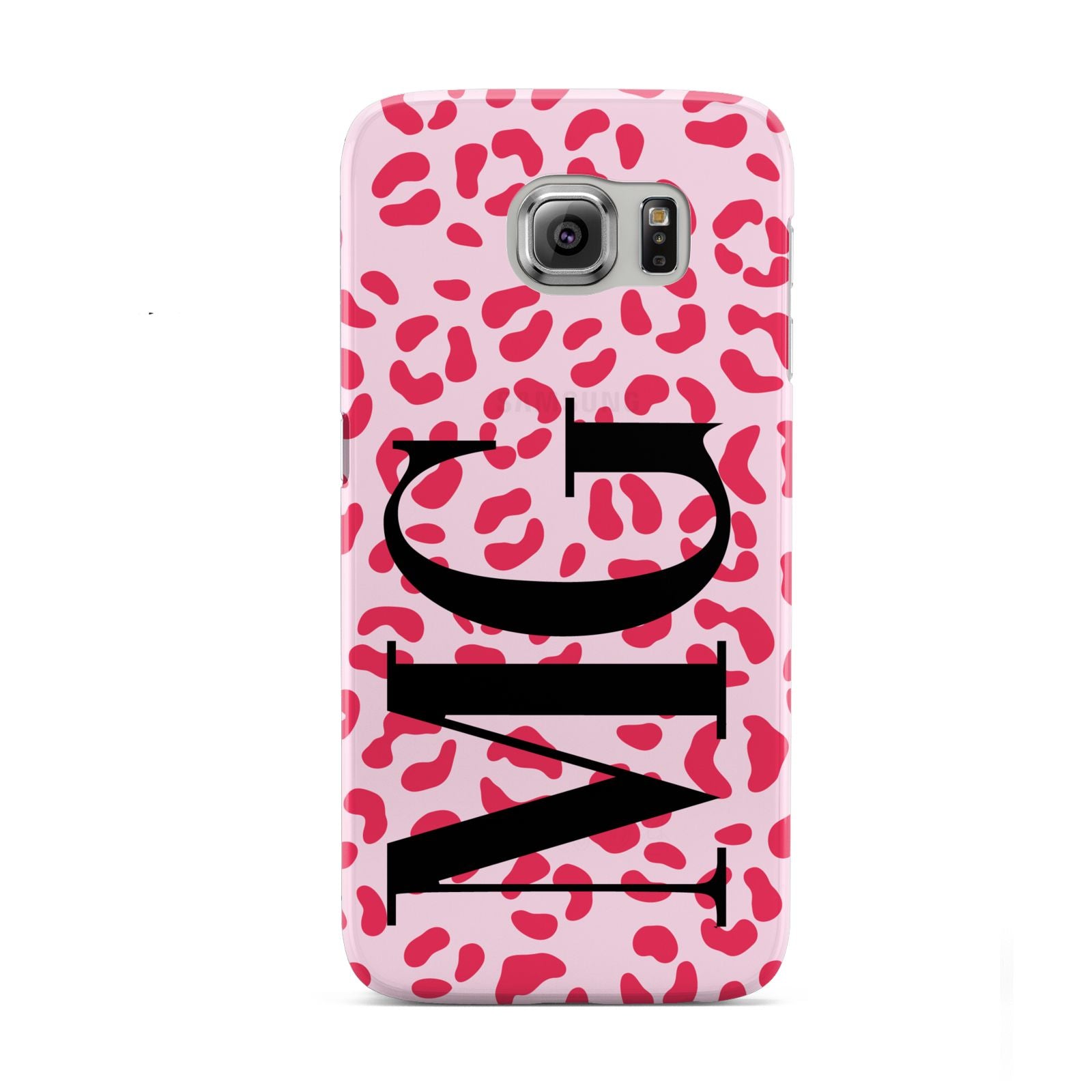 Personalised Leopard Print Initials Samsung Galaxy S6 Case