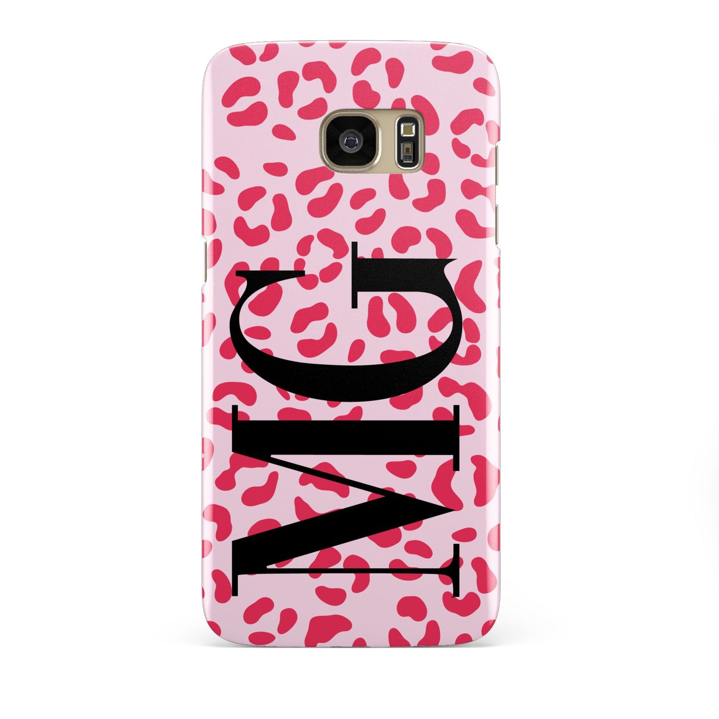 Personalised Leopard Print Initials Samsung Galaxy S7 Edge Case